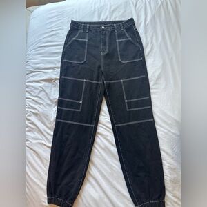 Black cargo pant jeans